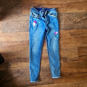 GAP Girls High Stretch with Fun Designs Jegging Size 8